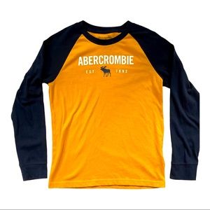 Boys Long Sleeve T-shirt Abercrombie Kids Size 9-10